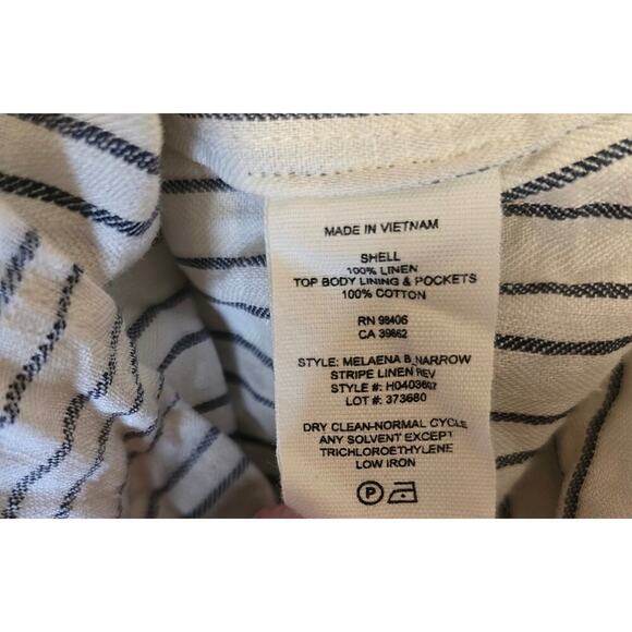 Theory Melaena B Narrow Stripe Linen Dress - Picture 8 of 8